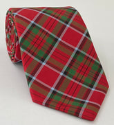 Stewart Royal Tartan Silk Tie TAT-13 Sky Blue, Black, Bottle Green & Red
